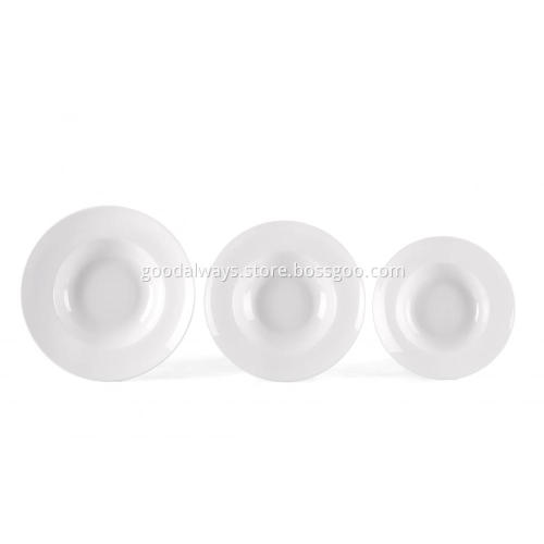 Pasta Dishes Salad Plate Round White Plates